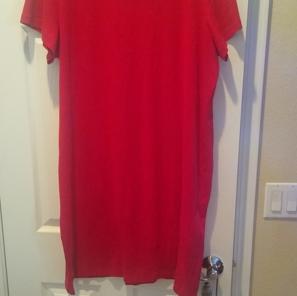 Karen Scott 3X Red 100 Percent Cotton Dress - Picture 7 of 8